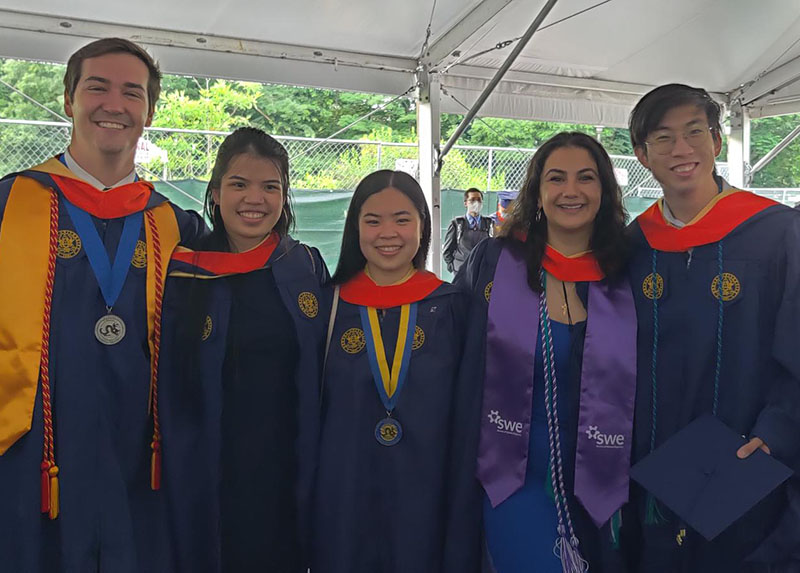 some of the graduating seniors