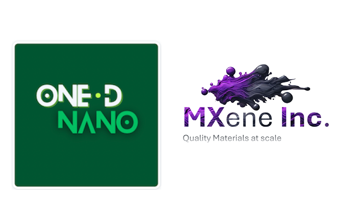 1D Nano and MXene Inc. logos