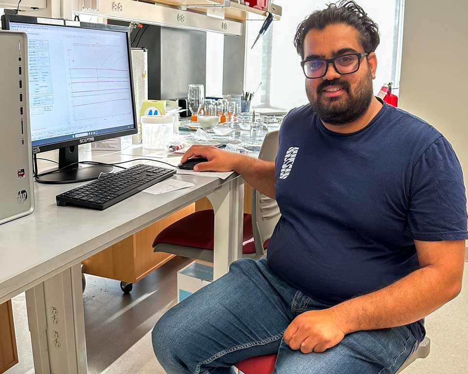 MS student Prithvi Ravi's co-op at florrent, an energy startup, fueled his passion for energy storage solutions and brought unexpected benefits.