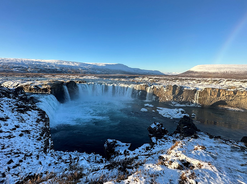 The Godafoss Waterfall in Iceland