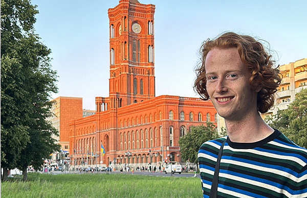 Aidan Cotton in Berlin for DAAD-RISE program