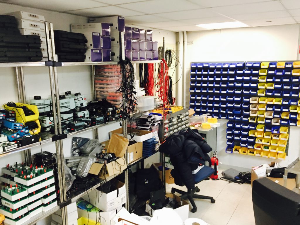 Equipment and supplies in lab