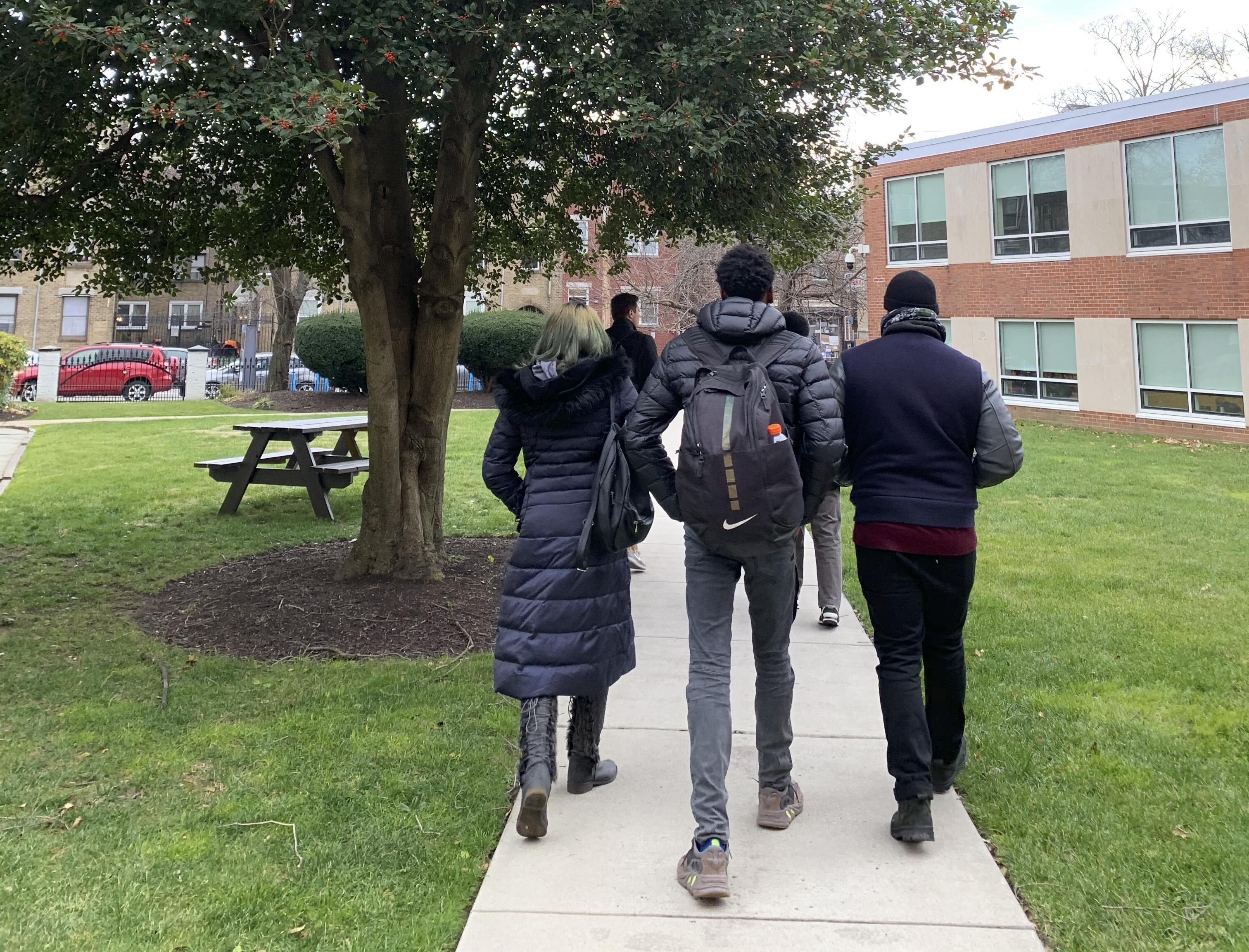 Students Walking