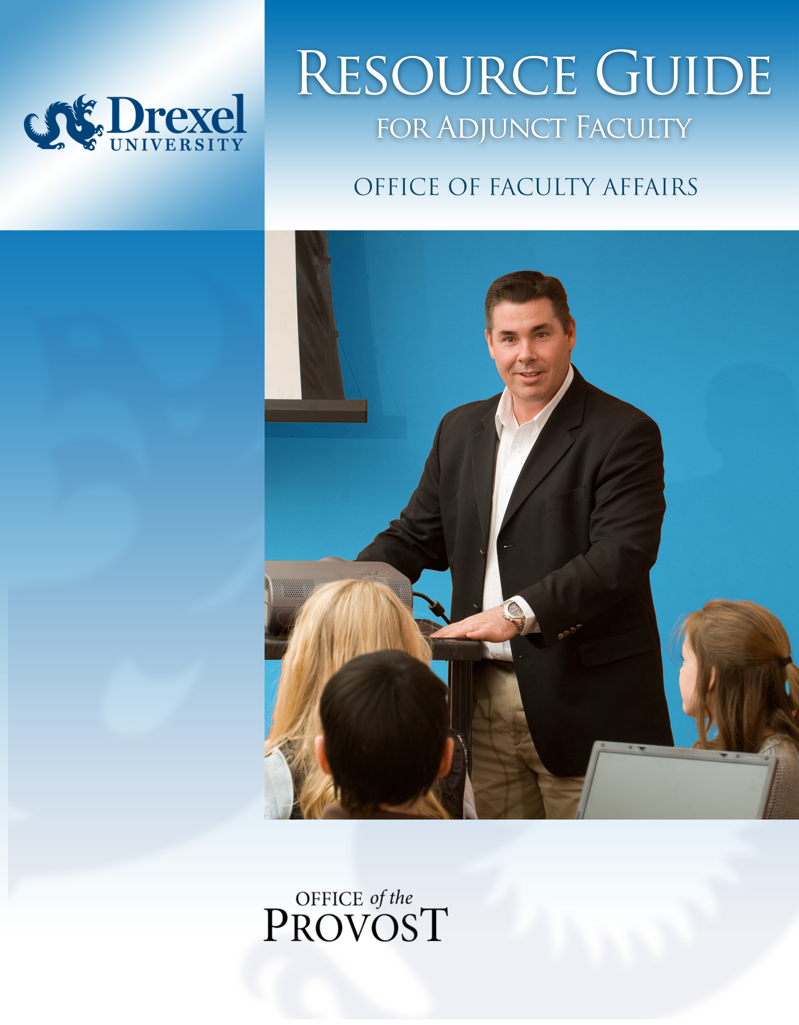 Resource Guide for Adjunct Faculty (Cover)