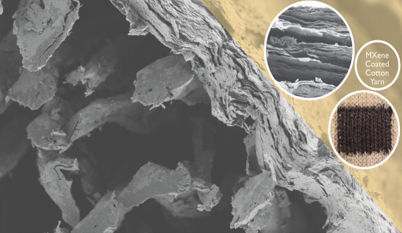 Mxene Yarn are two-dimensional transition metal carbides, carbonitrides and nitrides coateed with cotton yarn