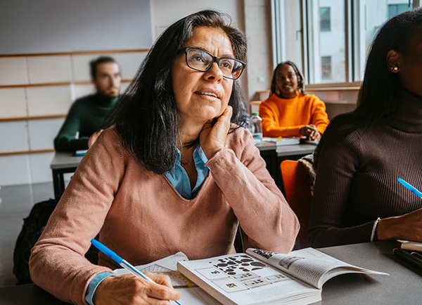 Adult Learners in a classroom