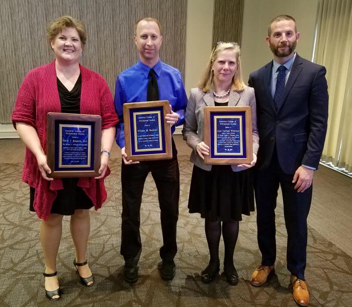 Goodwin faculty with awards