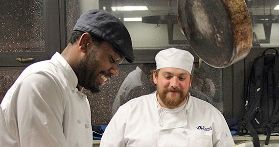 Paul Mims and Greg Yingling, MS in Culinary Arts and Science students