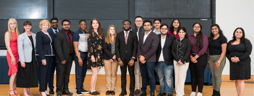 Group photo of awardees on stage