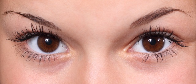 Image of a woman's eyes looking straight into the camera.