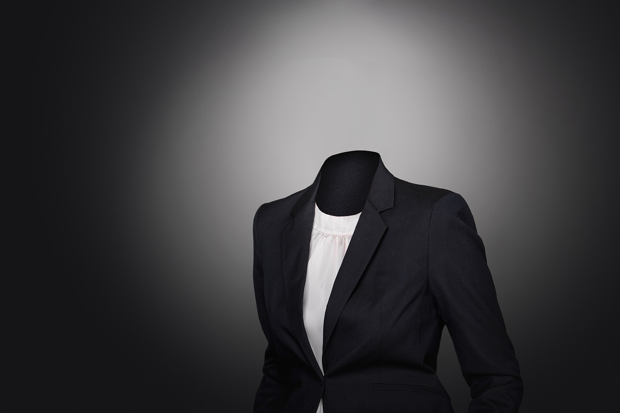 headless business suit 