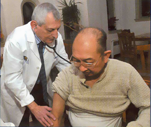 Dr. Zarro with patient