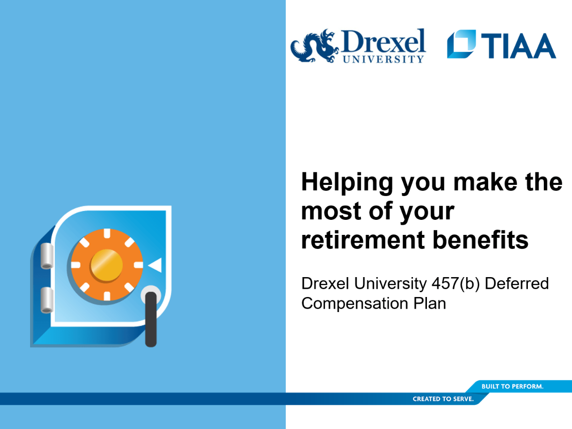 457(b) Deferred Compensation Plan Human Resources Drexel University