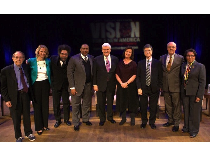 Mariana Chilton with group of panel members