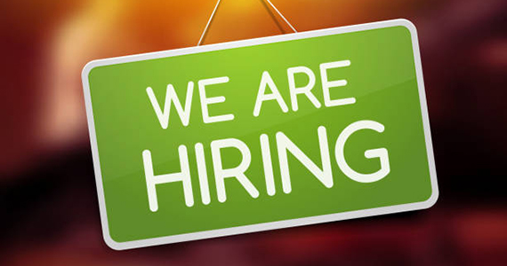 Sign that reads: we are hiring