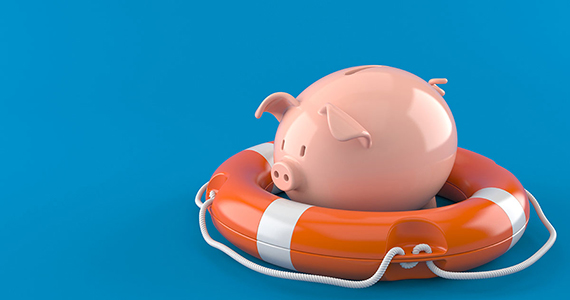 Piggy Bank in lifesaver