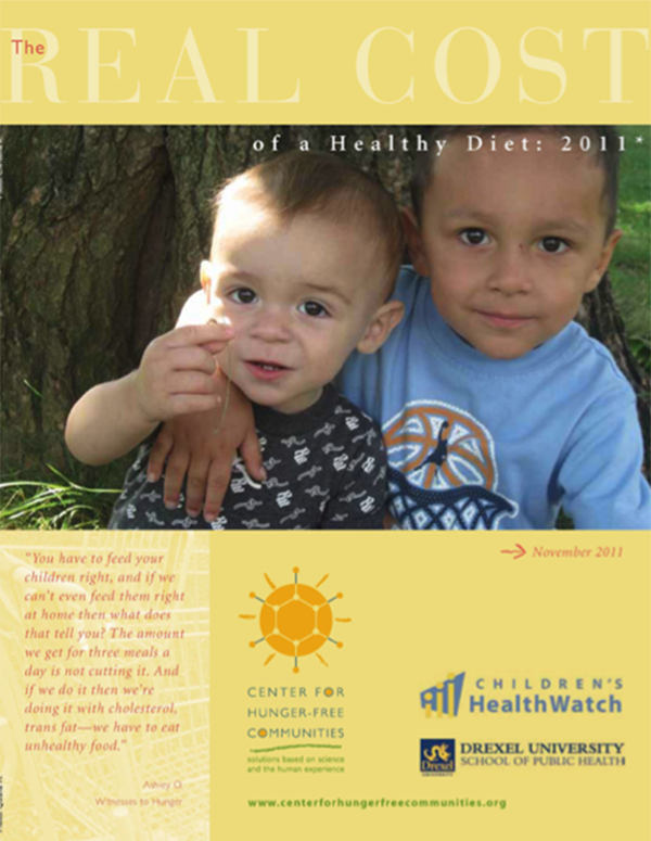Report Cover - Real Cost of a Healthy Diet 2011