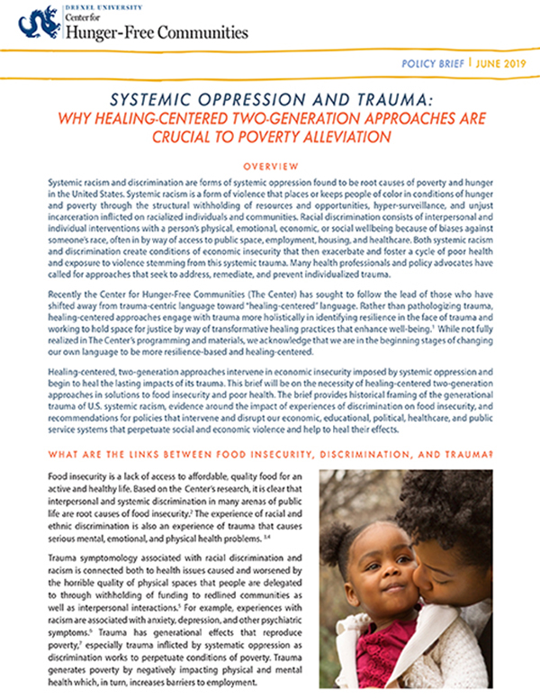 Report Cover - Systemic Oppression