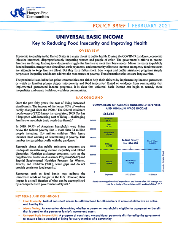 Universal Basic Income Report Cover