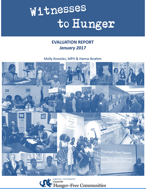 Report Cover - Witnesses to Hunger Evaluation Report