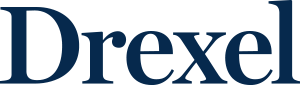 Drexel Wordmark Informal blue HEX