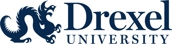 Drexel University Horizontal Logo HEX blue