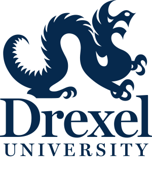 Drexel University Online blue and white