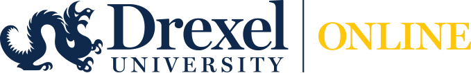 Drexel Online blue and gold horizontal