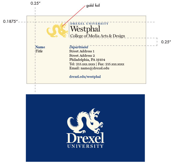 Drexel Westphal business card