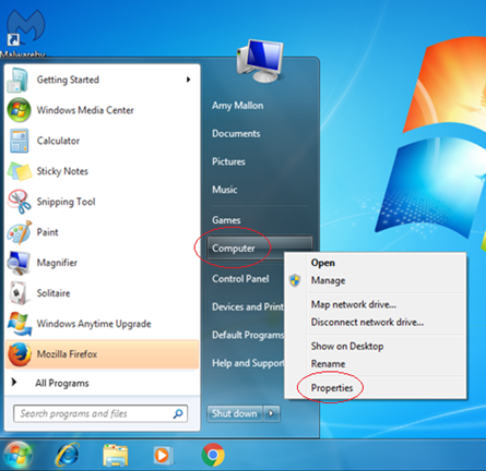 Windows 7 OS Version screenshot 1