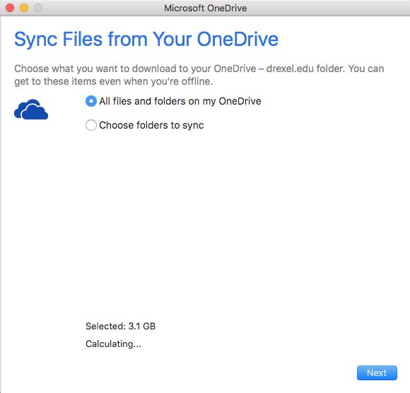 Mac Select Files to Sync