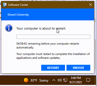 Your Computer is About To Restart