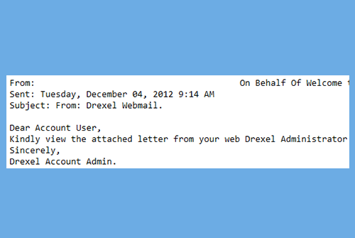 Webmail Attachment Email Scam