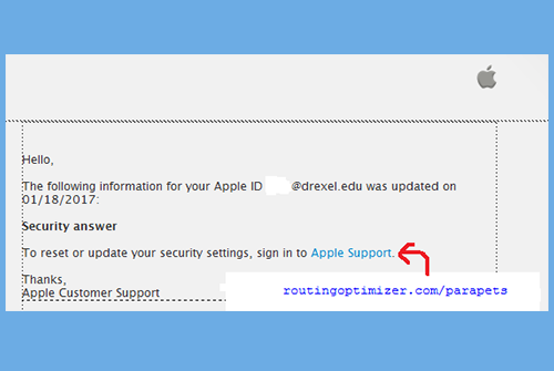 Apple Account Update Email Scam