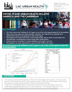 COVID-19 AND Urban Health in Latin American and the Caribbean: A Challenge for Urban Health and Health Equity