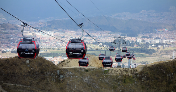 Cable carts in Colombia