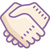 Handshake icon by Icons8
