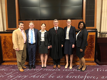 TOC 2018 winners with Judge Goldberg