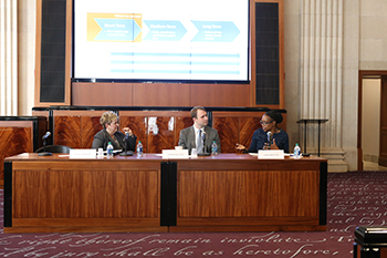 Alumnus Andrew Bull, '16, serves on panel moderated by Kim Upshaw