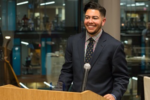 Jonah Santiago Pagan received the Thomas R. Kline School of Law Community Excellence in Diversity and Inclusion Award.