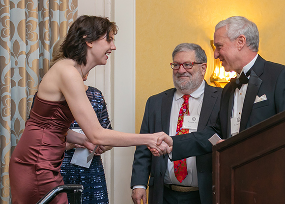 Molly Pratzner, JD ’25, and Professor Norman Stein