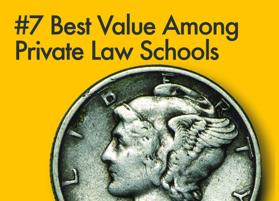 preLaw magazine ranks Kline School a Best-Value law school in 2017