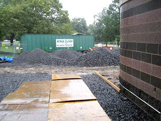 Construction of new building on Drexel Queen Lane campus, 2009 - exterior. (The Legacy Center Archives and Special Collections)