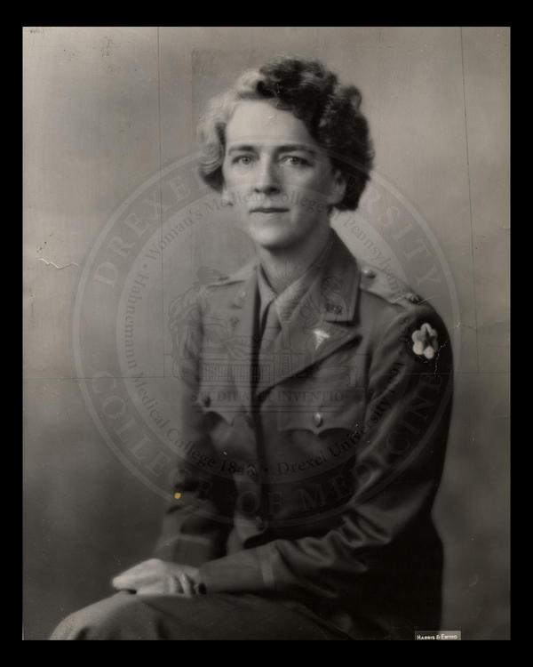 Dr. Margaret Craighill, in uniform. (The Legacy Center Archives and Special Collections)
