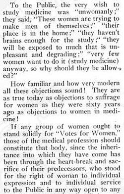 Clipping about women's suffrage. (The Legacy Center Archives and Special Collections)