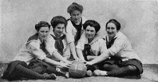 Woman's Medical College of Pennsylvania basketball team, 1912-1914. (The Legacy Center Archives and Special Collections)