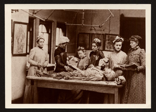 Woman's Medical College of Pennsylvania anatomy lab, circa 1892 (The Legacy Center Archives and Special Collections)