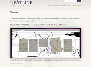 Neatline timeline tool (The Legacy Center Archives and Special Collections)