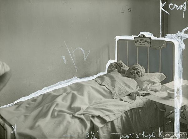 A patient in the American Women’s Hospitals’ Women’s Ward in Istanbul, Turkey (The Legacy Center Archives and Special Collections)