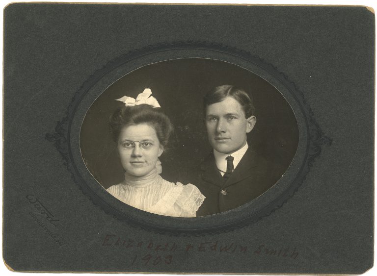 Elizabeth Cisney Smith and Augustus Edwin Smith around the time of their marriage, 1903 (Legacy Center Archives and Special Collections)